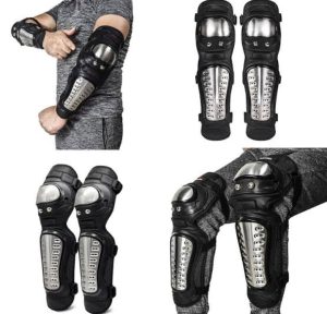 probiker knee and elbow guards/ protective steel knee guards