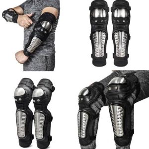 probiker knee and elbow guards/ protective steel knee guards