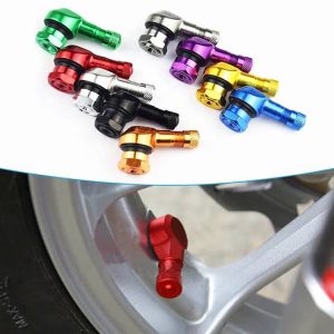 90° angled valves for motorcycle