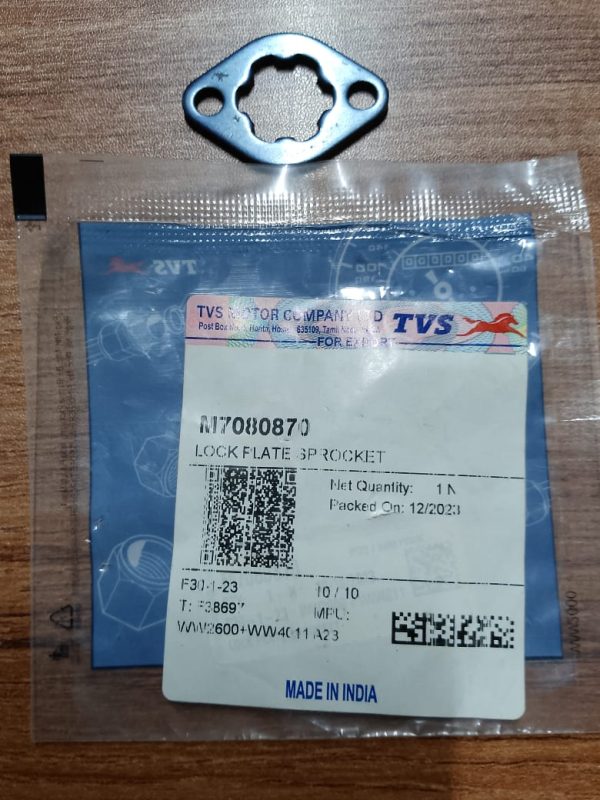  Apache RTR Front sprocket lock Plate. - Image 2
