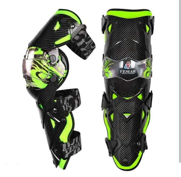 Motorcycle riding knee guards/protective knee guards