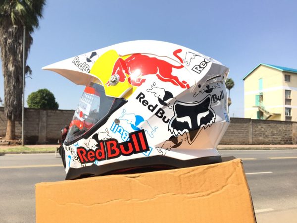 Motorcycle Quality Riding Helmets -Red bull/Pitbull off-road Helmets