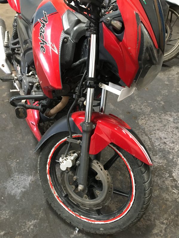 Tvs RTR Apache Red (Gloss) Fender Front/Mudguard - Image 2