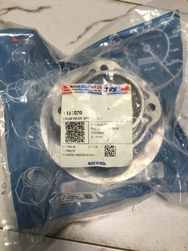 Tvs Hlx 125cc/150cc Drum Rear Sprocket 1181070 - Image 3