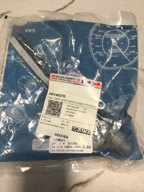 Tvs RTR Apache 125cc/150cc Fuel Cock Assy With Hoses - Image 3