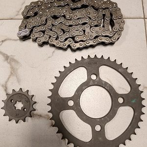 Bajaj Boxer BM 150cc Chain and Sprocket ( Drive Set)