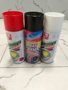 Spray Paint (Black, Red, White)